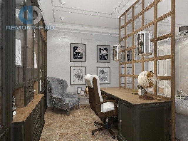 Дизайн кабинета в прованском стиле  – фото 351