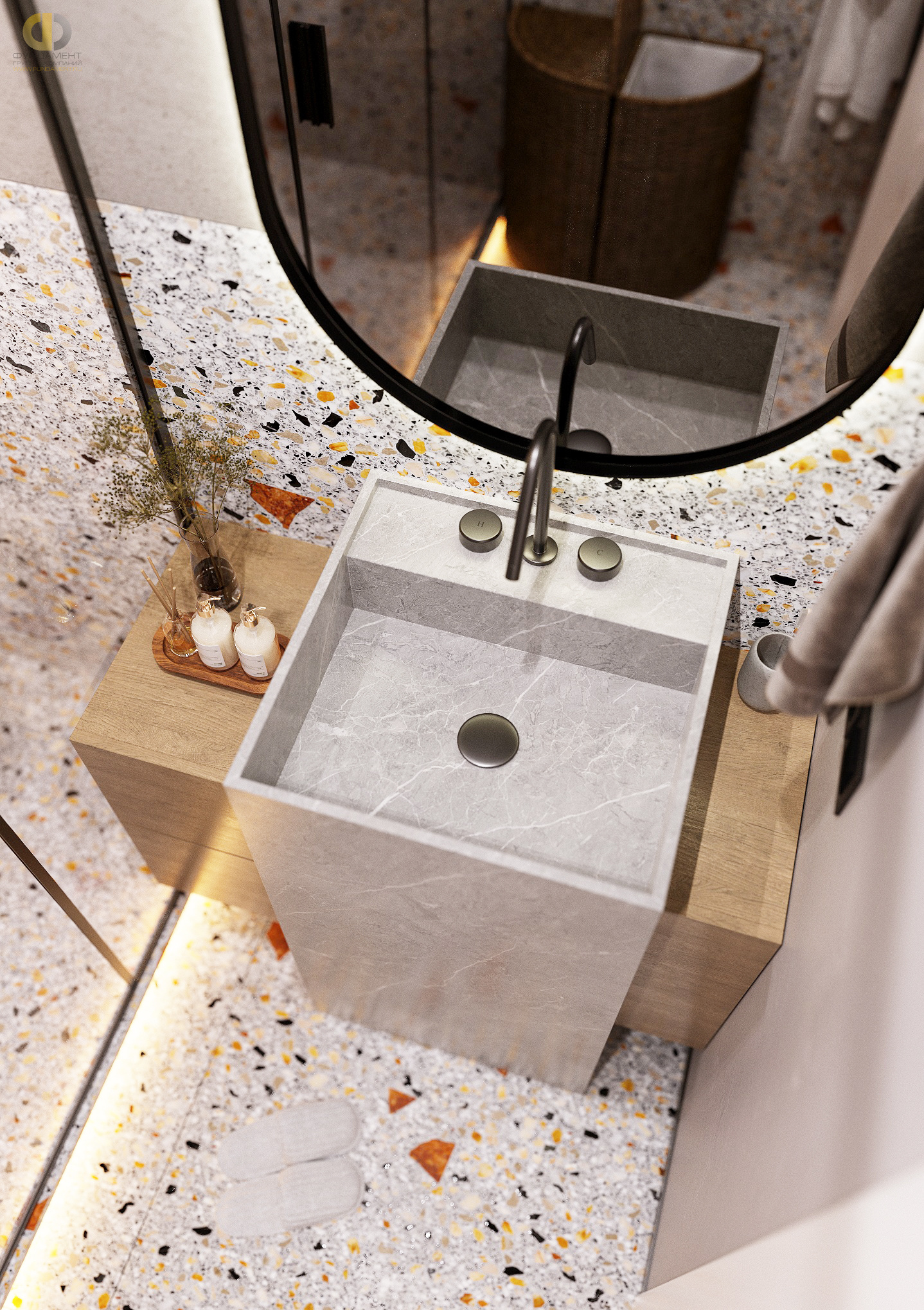 Дизайн ванной в стиле манимализском – фото 204