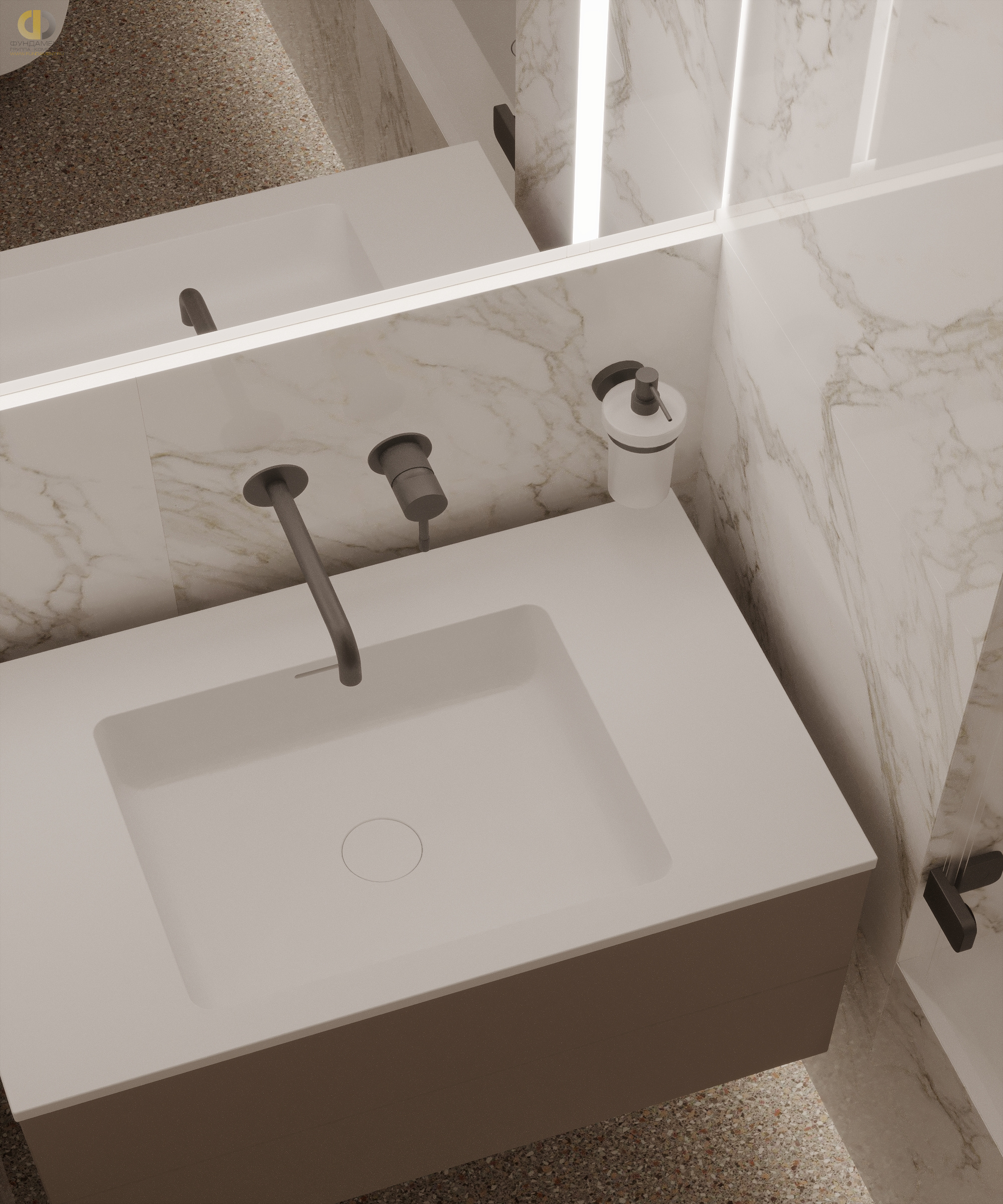 Дизайн ванной в стиле cовременном – фото 68