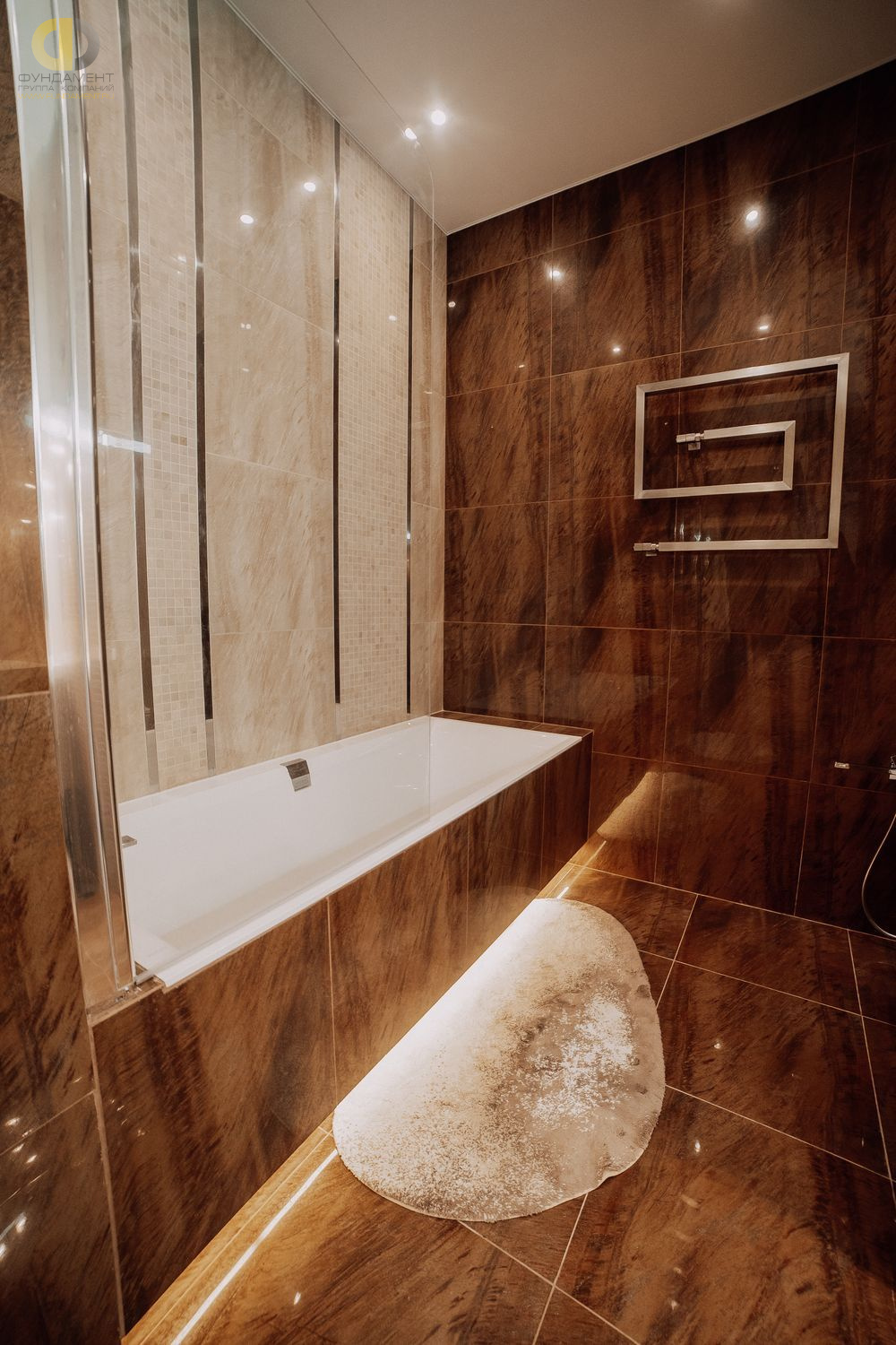 Фото ремонта ванной в двухкомнатной квартире 101 кв.м в современном стиле – фото 97