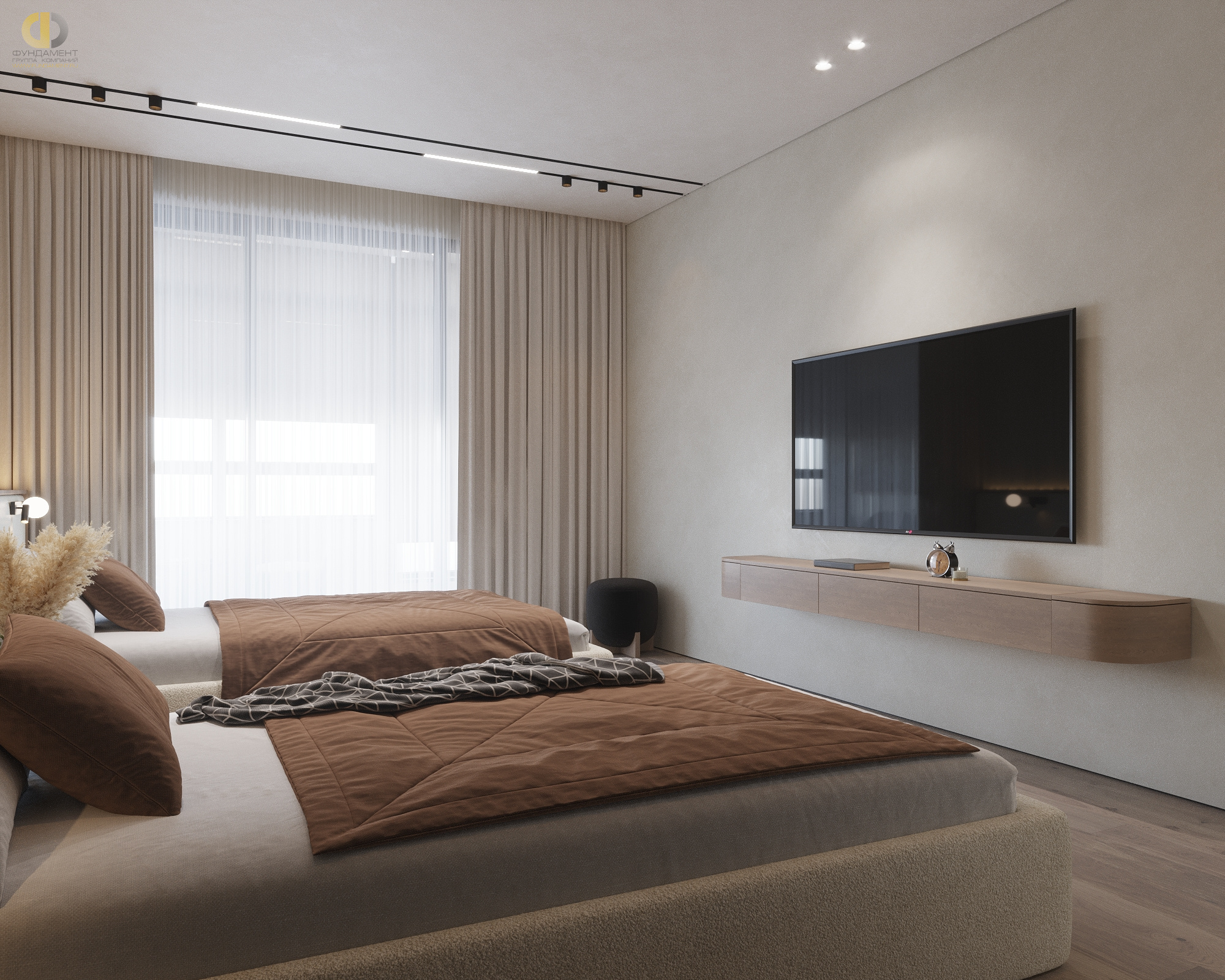 Дизайн спальни в стиле cовременном – фото 76