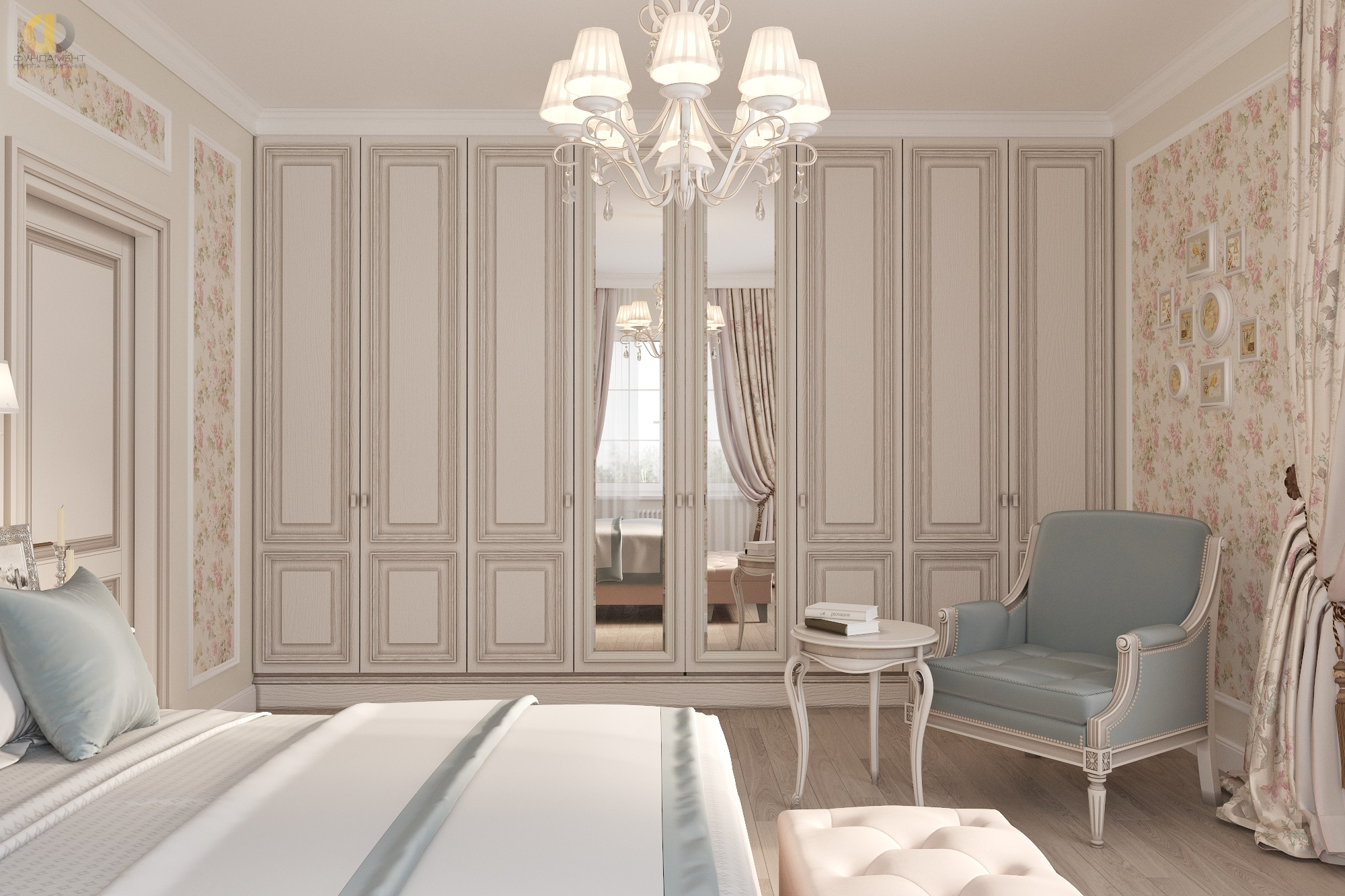Дизайн спальни в стиле классическом – фото 28