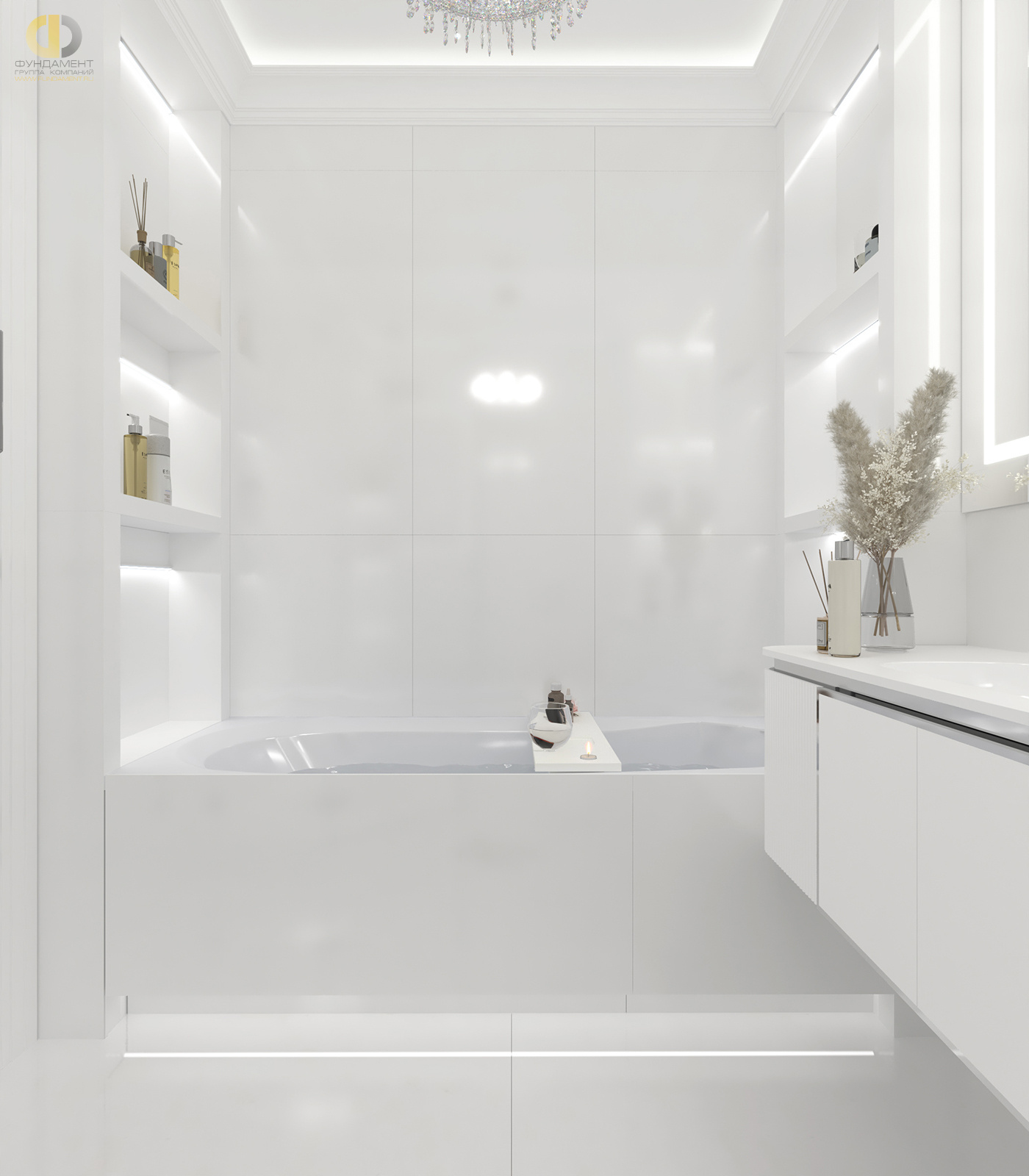 Дизайн ванной в стиле арт-деко – фото 73