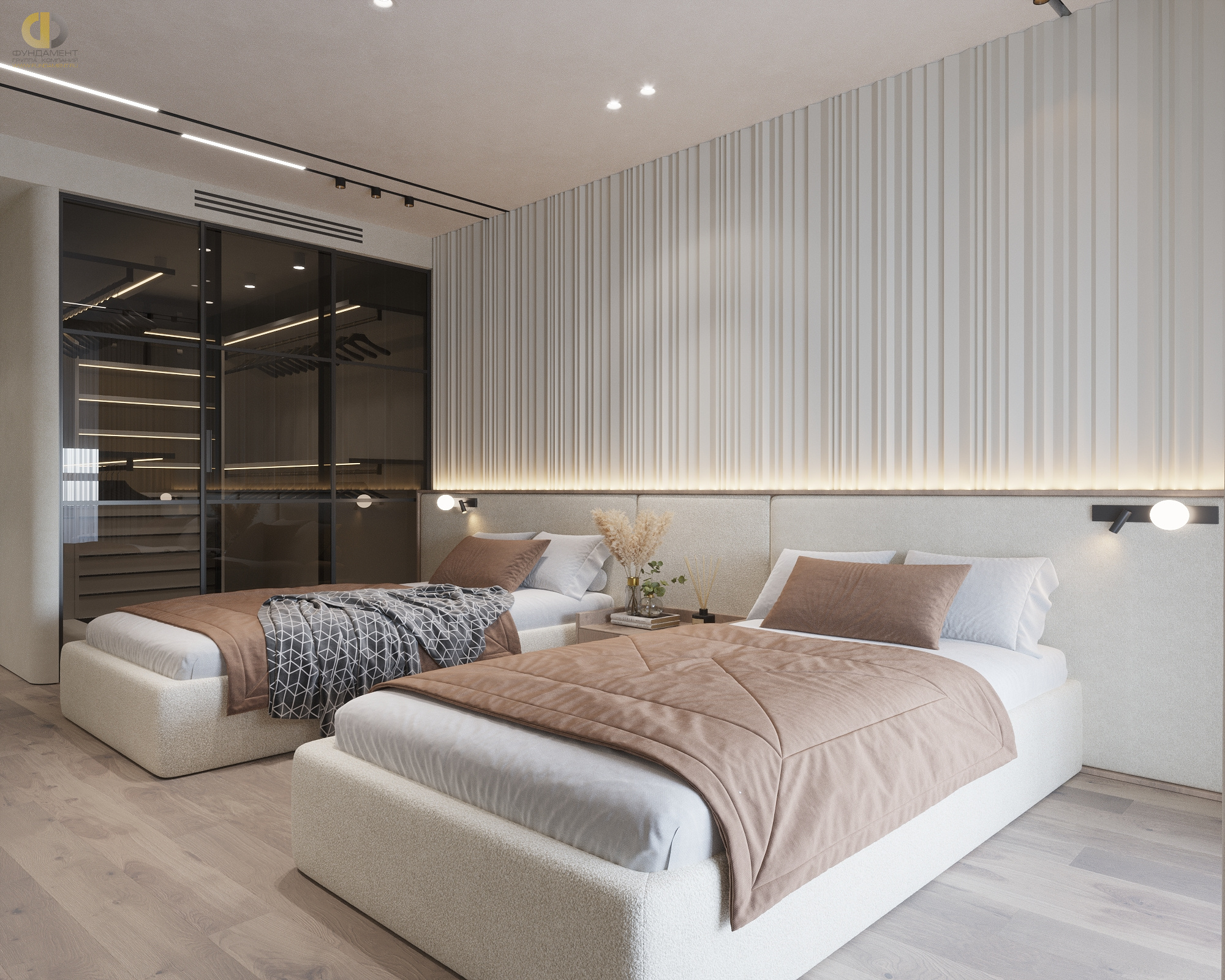 Дизайн спальни в стиле cовременном – фото 74