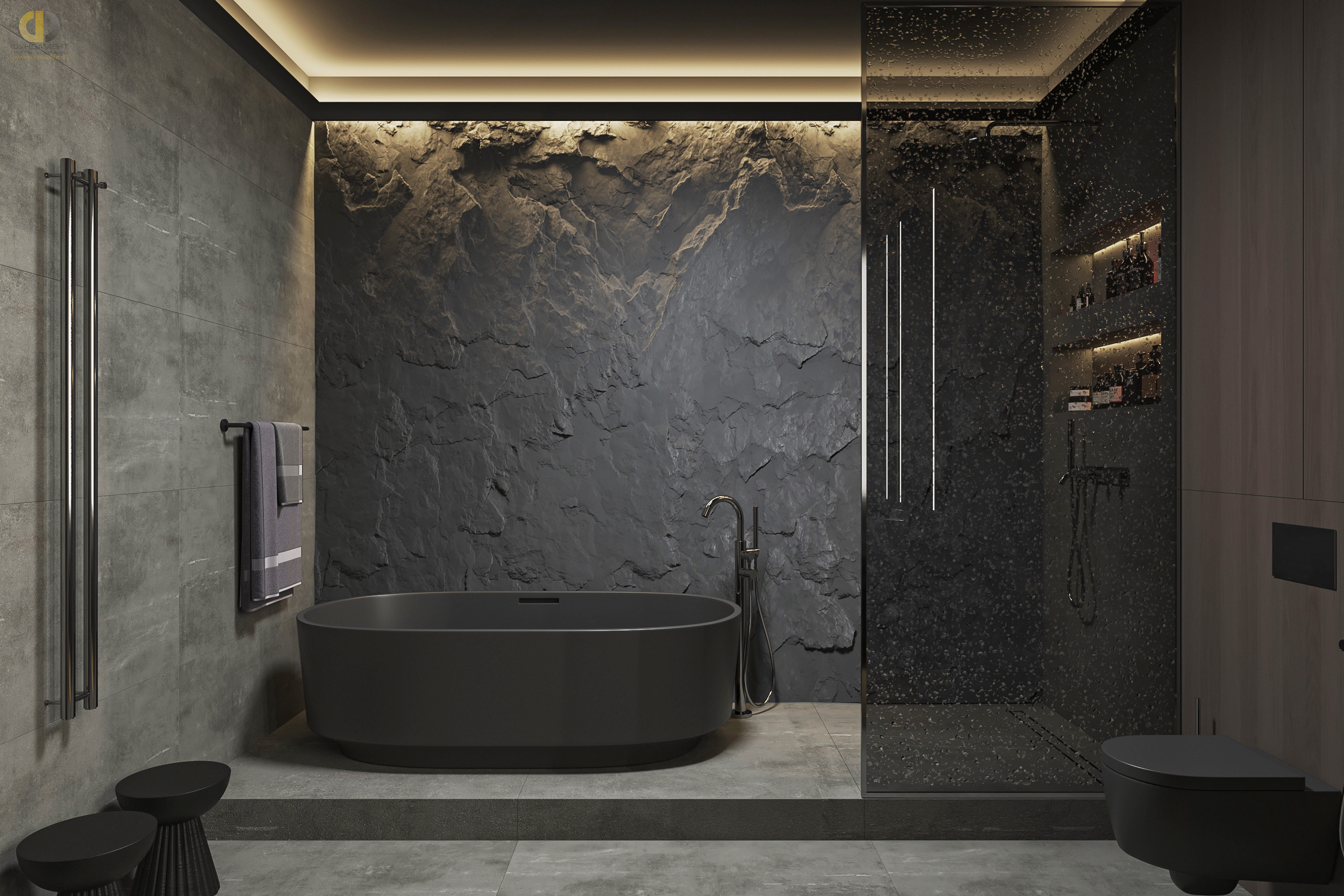 Дизайн ванной в стиле неоклассическом – фото 37