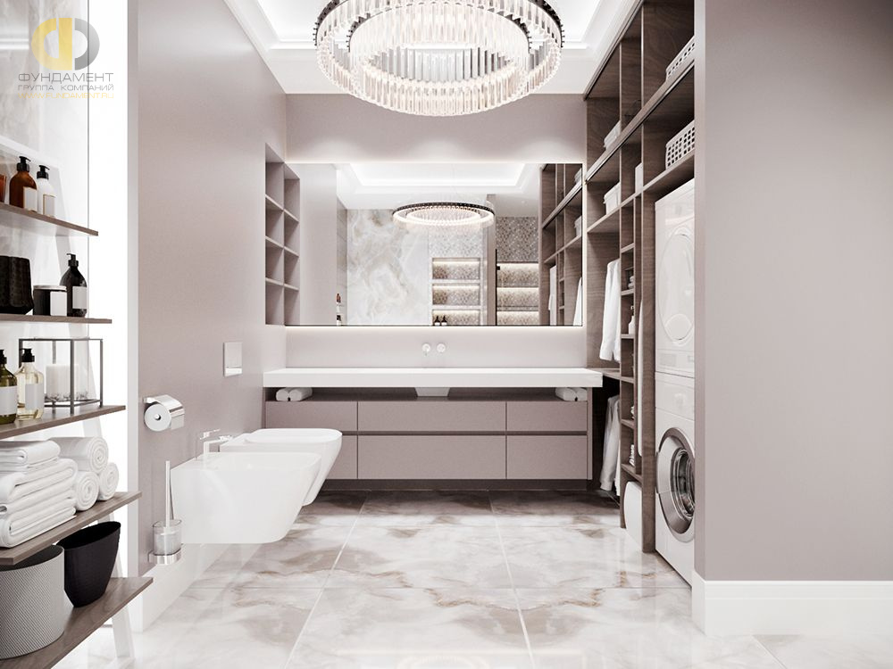 Дизайн интерьера ванной в трёхкомнатной квартире 131 кв.м в современном стиле6