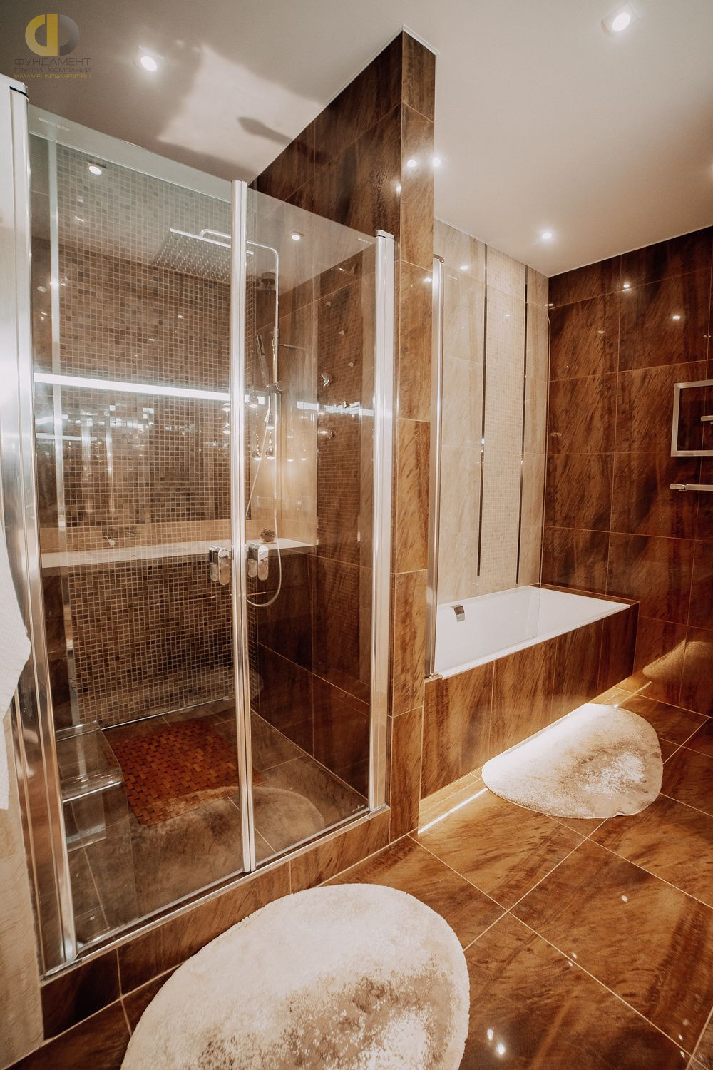 Фото ремонта ванной в двухкомнатной квартире 101 кв.м в современном стиле – фото 99