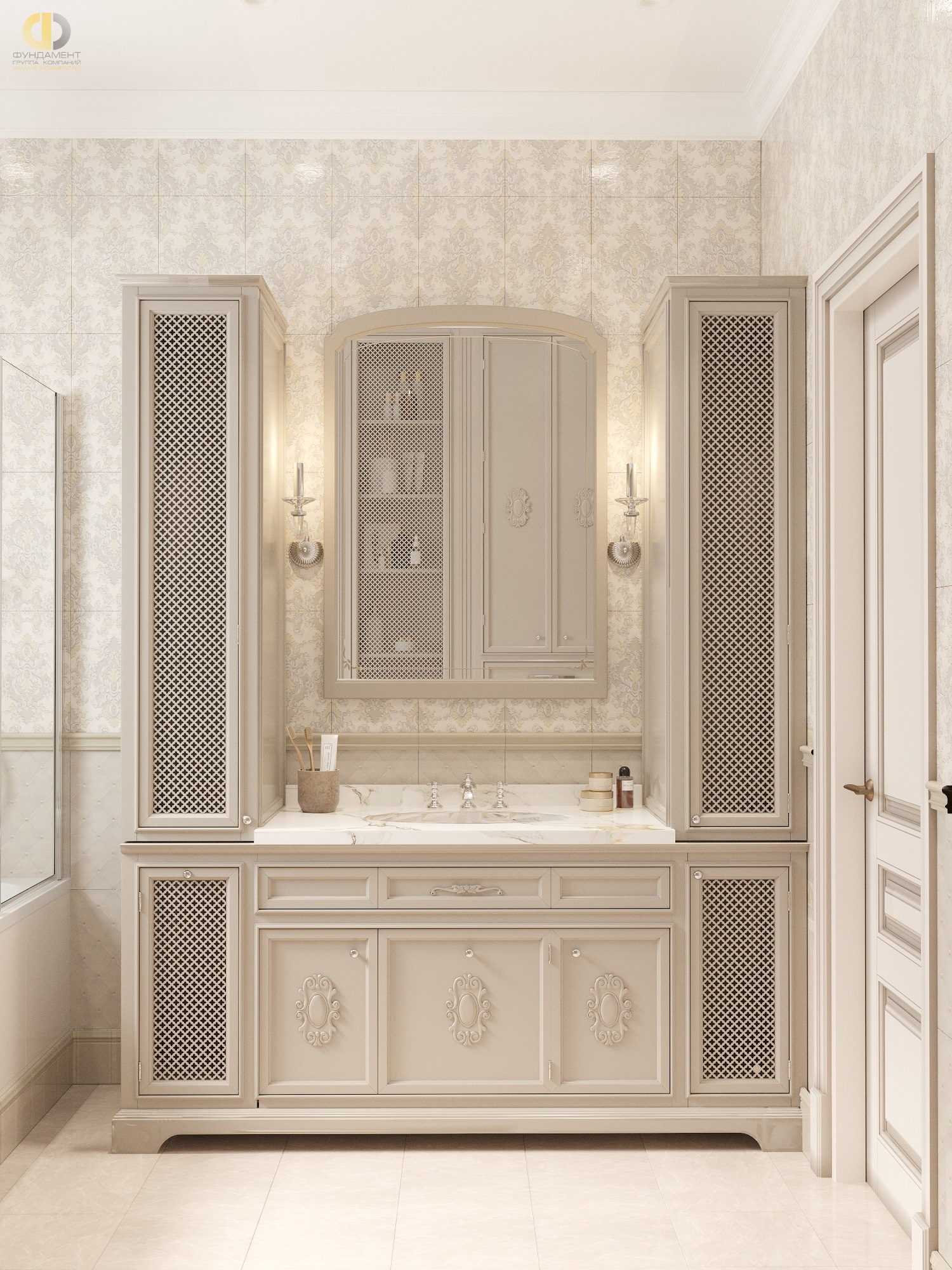 Дизайн ванной в стиле классическом – фото 26