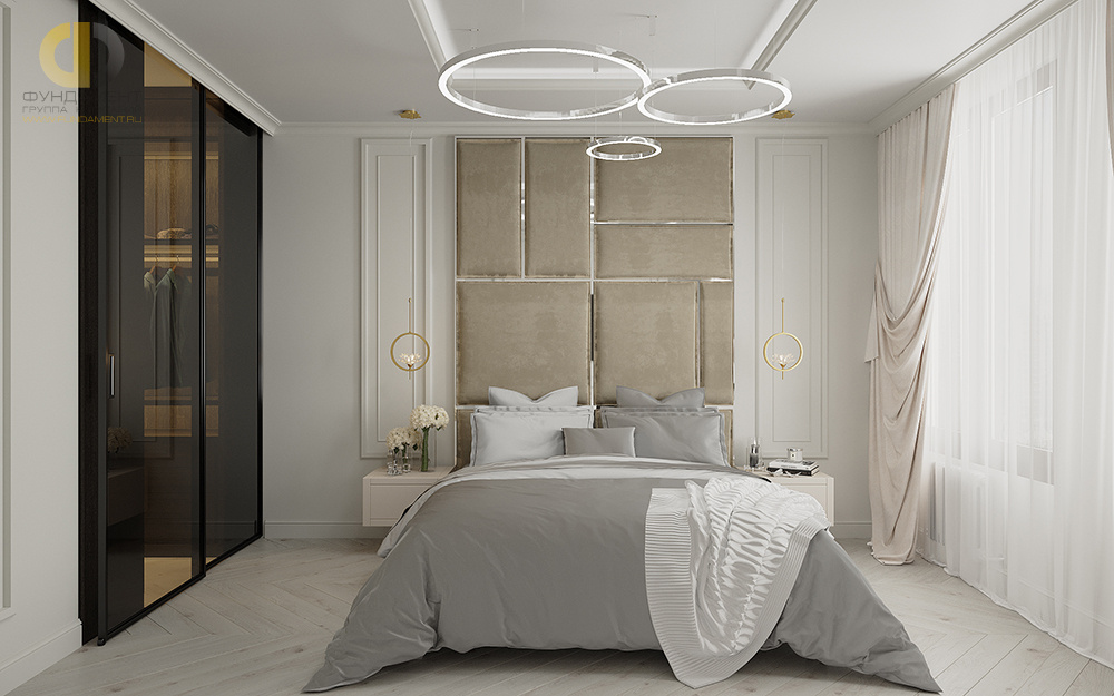 Дизайн спальни в стиле неоклассическом – фото 54