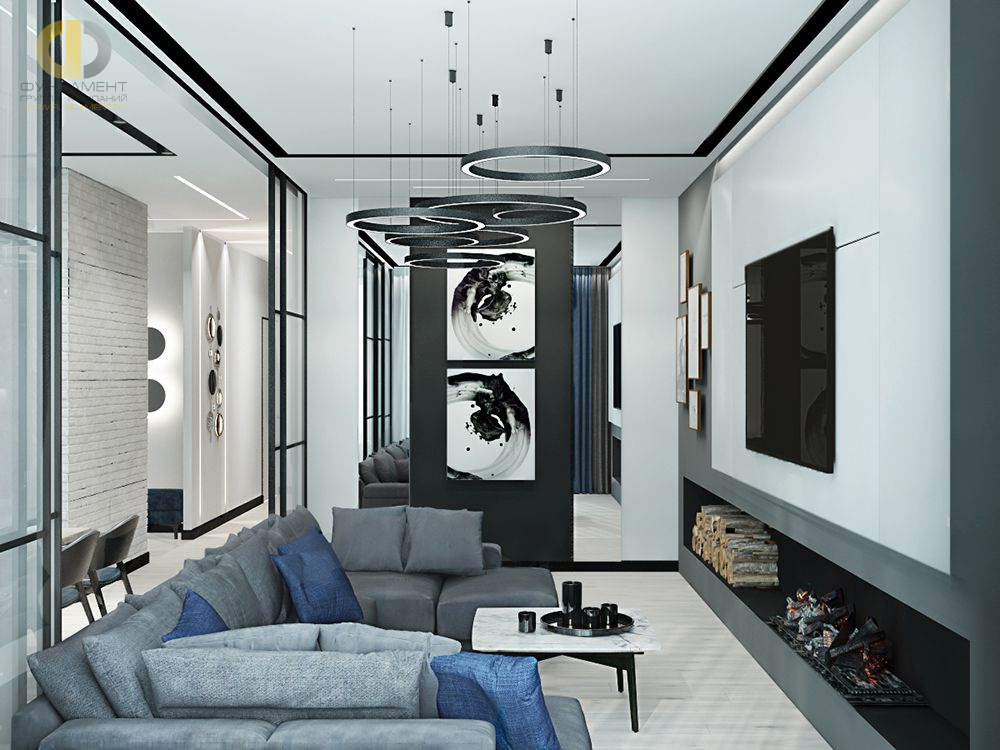 Дизайн интерьера гостиной в трёхкомнатной квартире 101 кв.м в современном стиле23