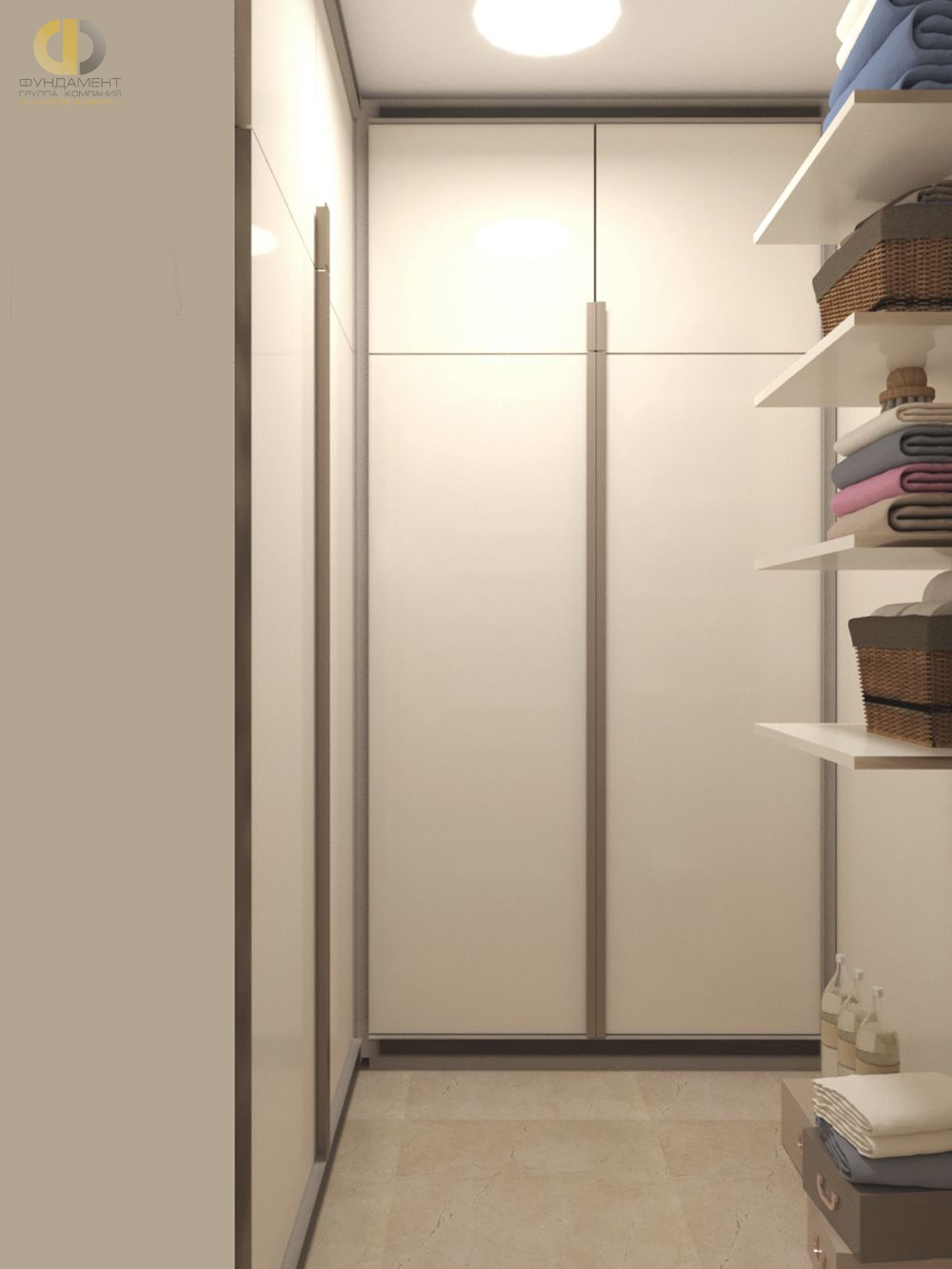 Дизайн интерьера гардероба в трёхкомнатной квартире 100 кв.м в стиле эклектика – фото 207