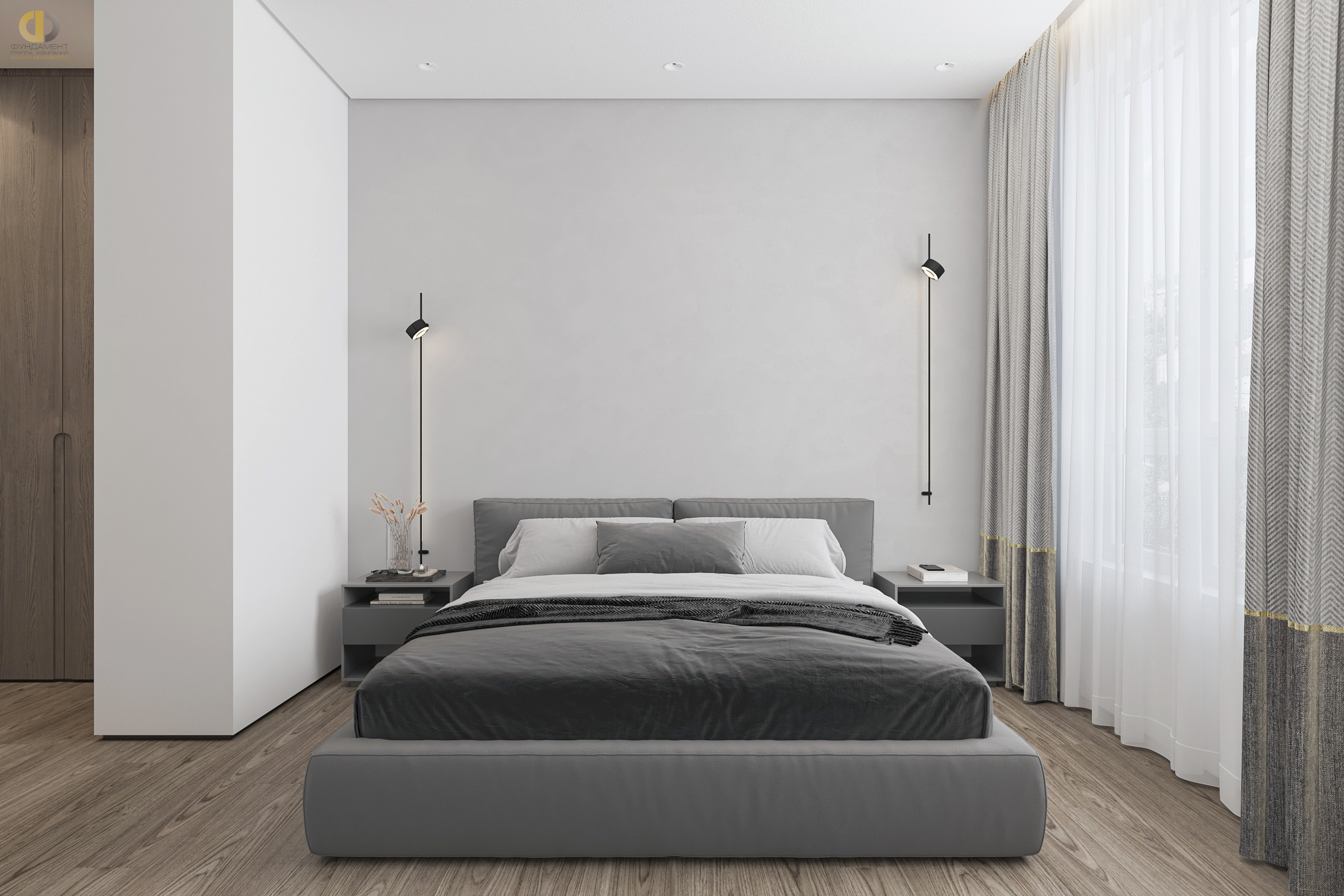 Дизайн спальни в стиле манимализском – фото 203