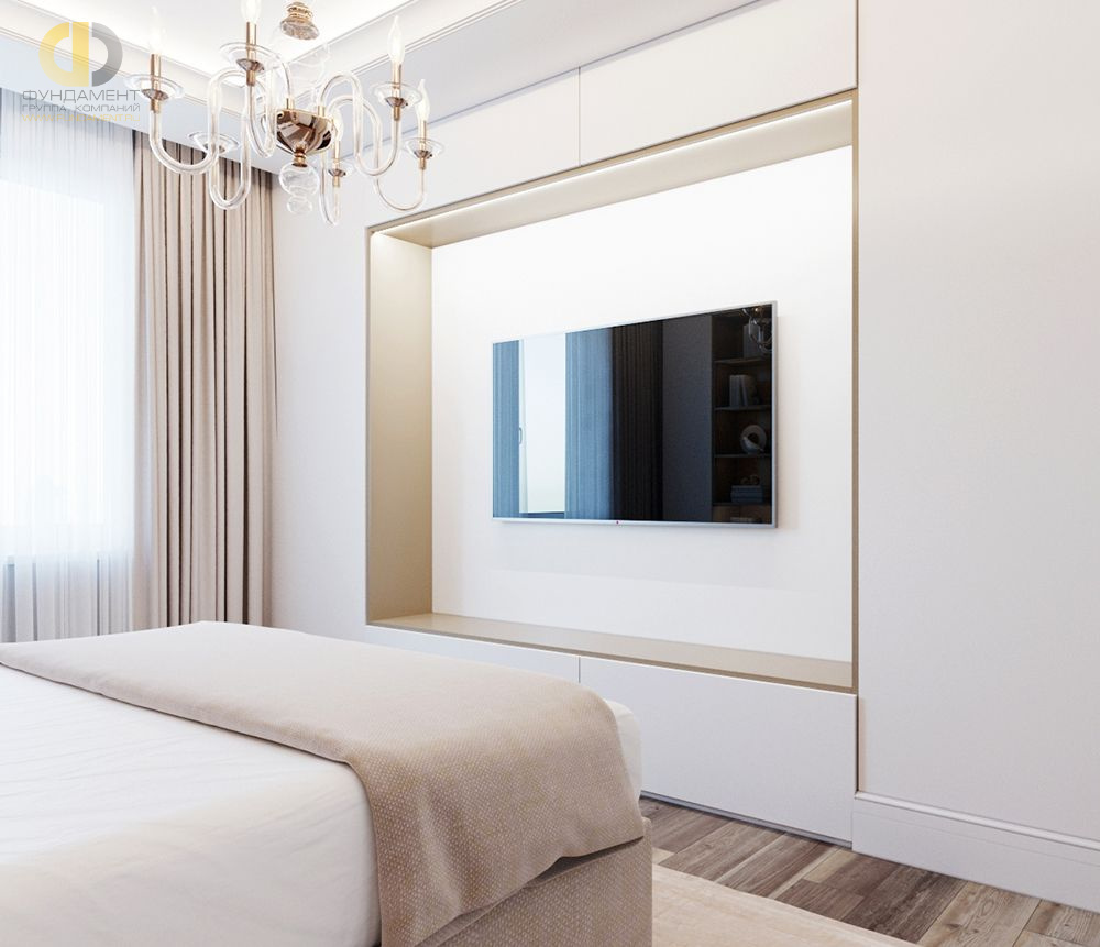 Дизайн интерьера спальни в трёхкомнатной квартире 131 кв.м в современном стиле1