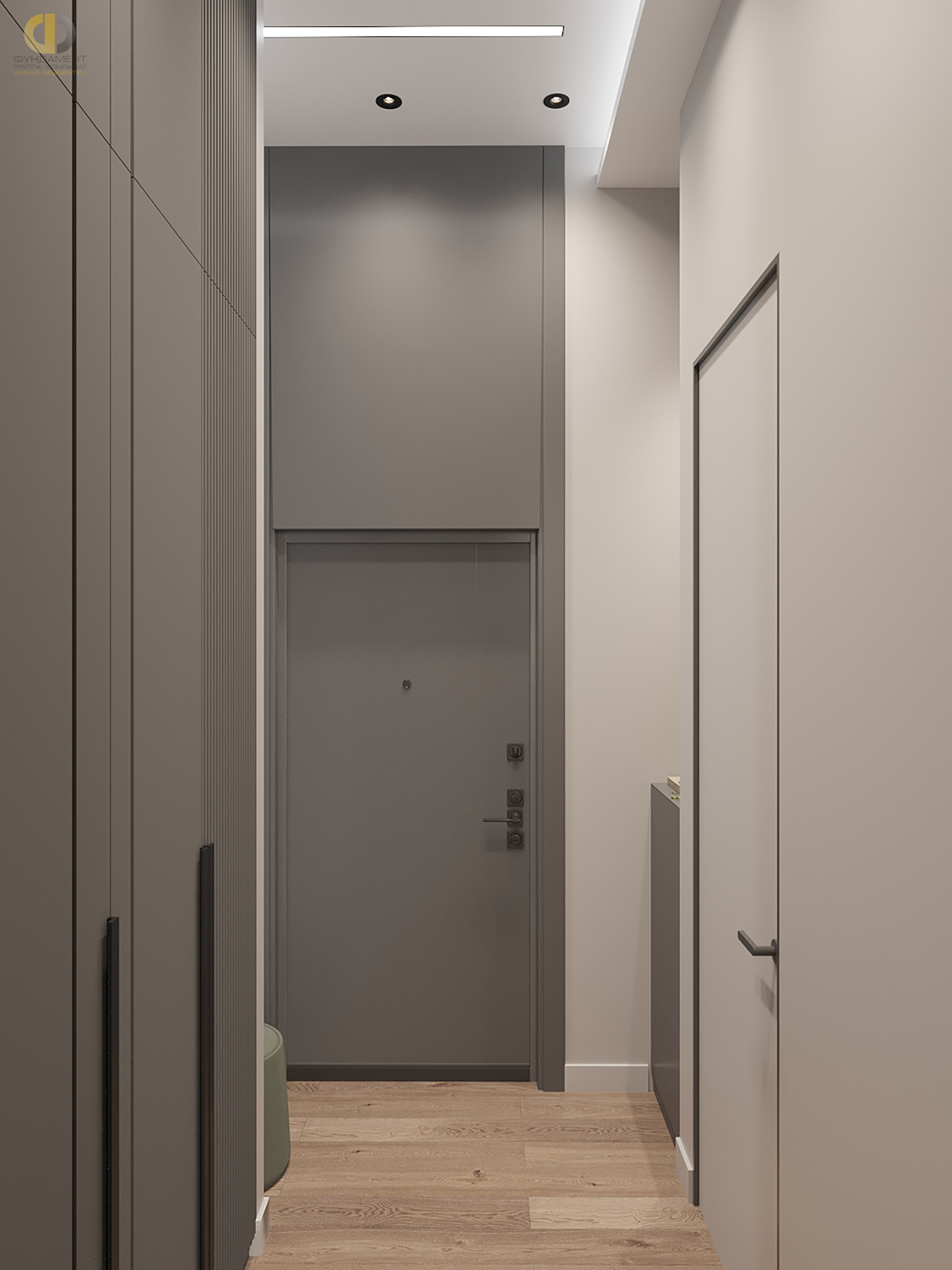 Дизайн коридора в стиле cовременном – фото 77