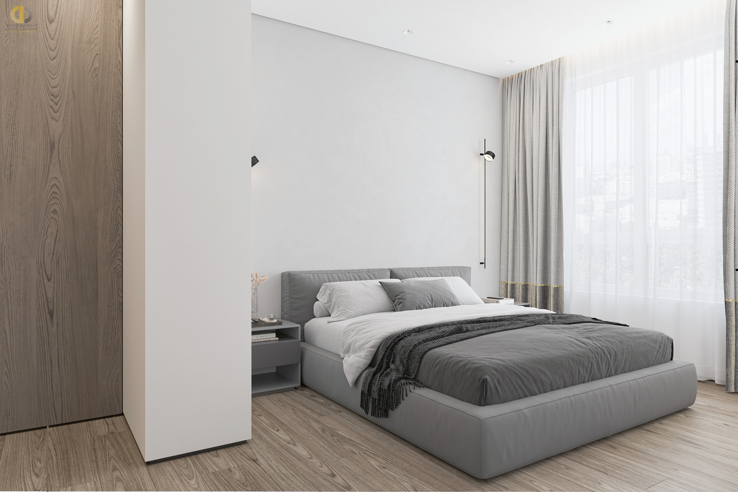 Дизайн спальни в стиле манимализском – фото 204
