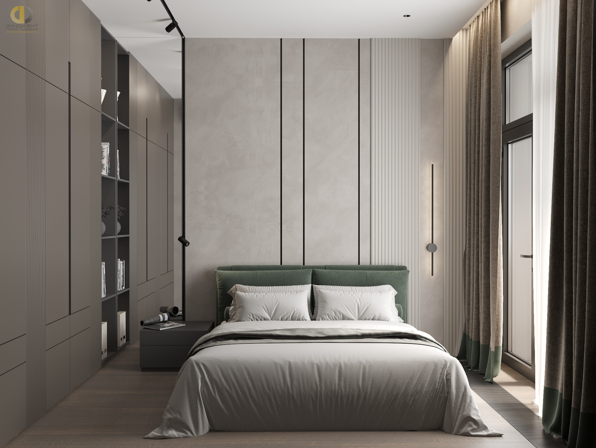 Дизайн спальни в стиле cовременном – фото 40