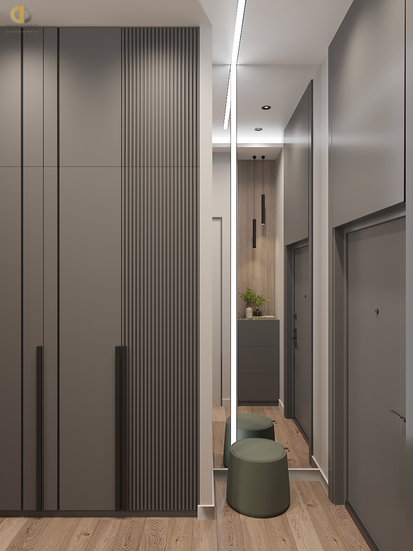 Дизайн коридора в стиле cовременном – фото 76