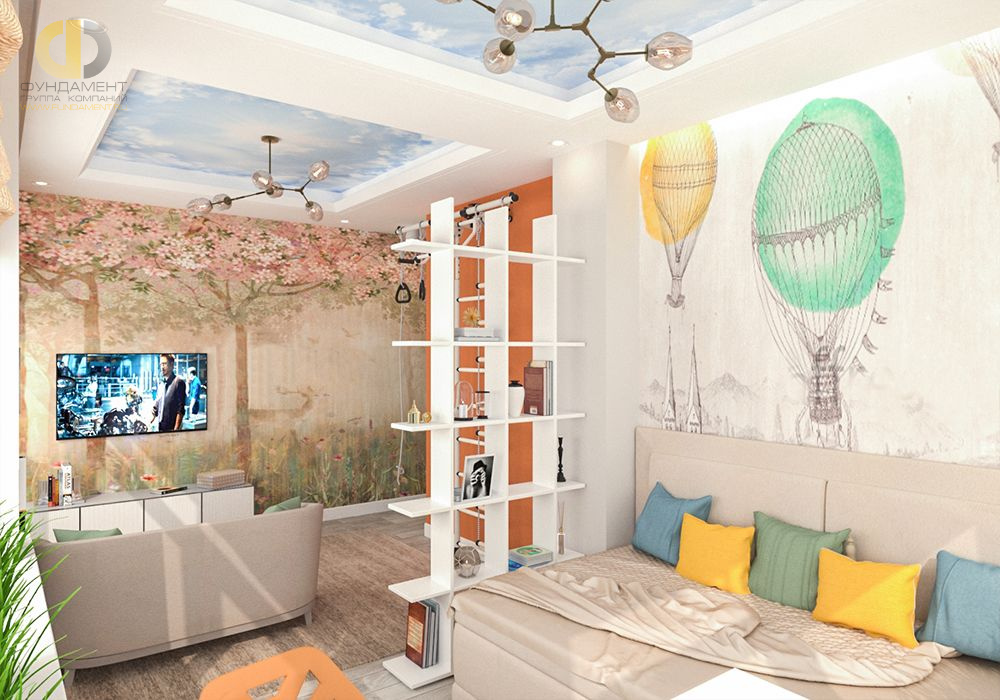 Дизайн интерьера детской в четырёхкомнатной квартире 131 кв.м в стиле неоклассика19