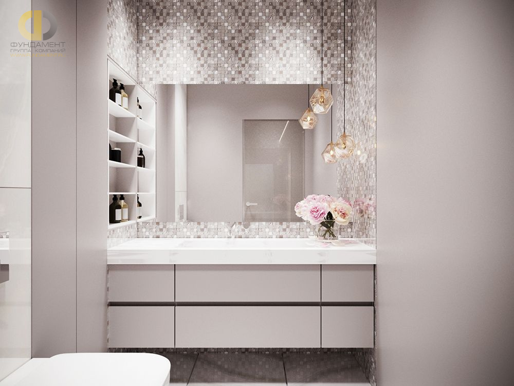 Дизайн интерьера ванной в трёхкомнатной квартире 131 кв.м в современном стиле5