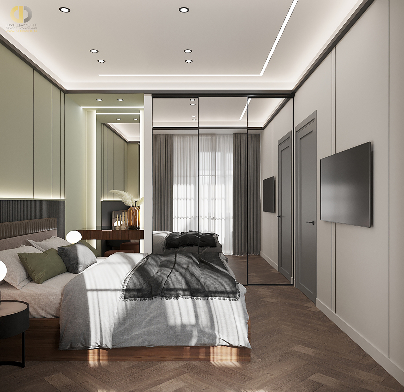 Дизайн спальни в стиле cовременном – фото 58