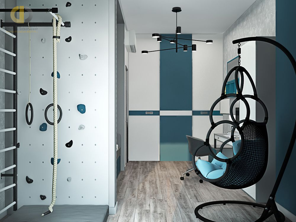 Дизайн интерьера детской в трёхкомнатной квартире 101 кв.м в современном стиле18