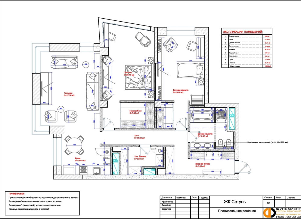 Пример дизайн-проекта интерьера квартиры - скачать образец в PDF