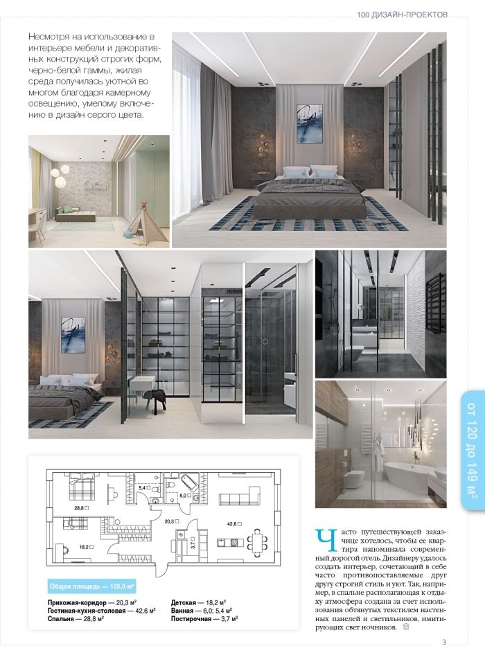 Дизайн-проект в журнале Красивые квартиры 2017