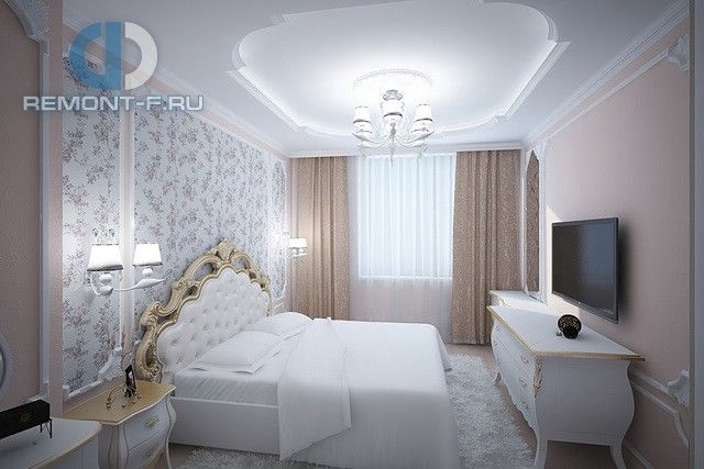 Спальня в стиле дизайна ампир по адресу г. Москва, ул. Расплетина д. 21, 2015 года
