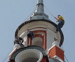 Реставрация колокольни Знаменского Собора на Варварке