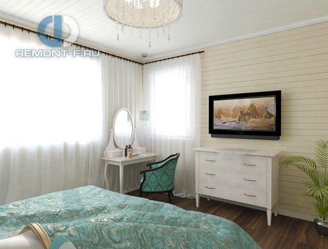 Спальня в стиле дизайна прованс по адресу г. Солнечногорск, ул. Металлистов, д. 1А, 2014 года