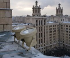Высотные работы по реставрации гостиницы «Украина»