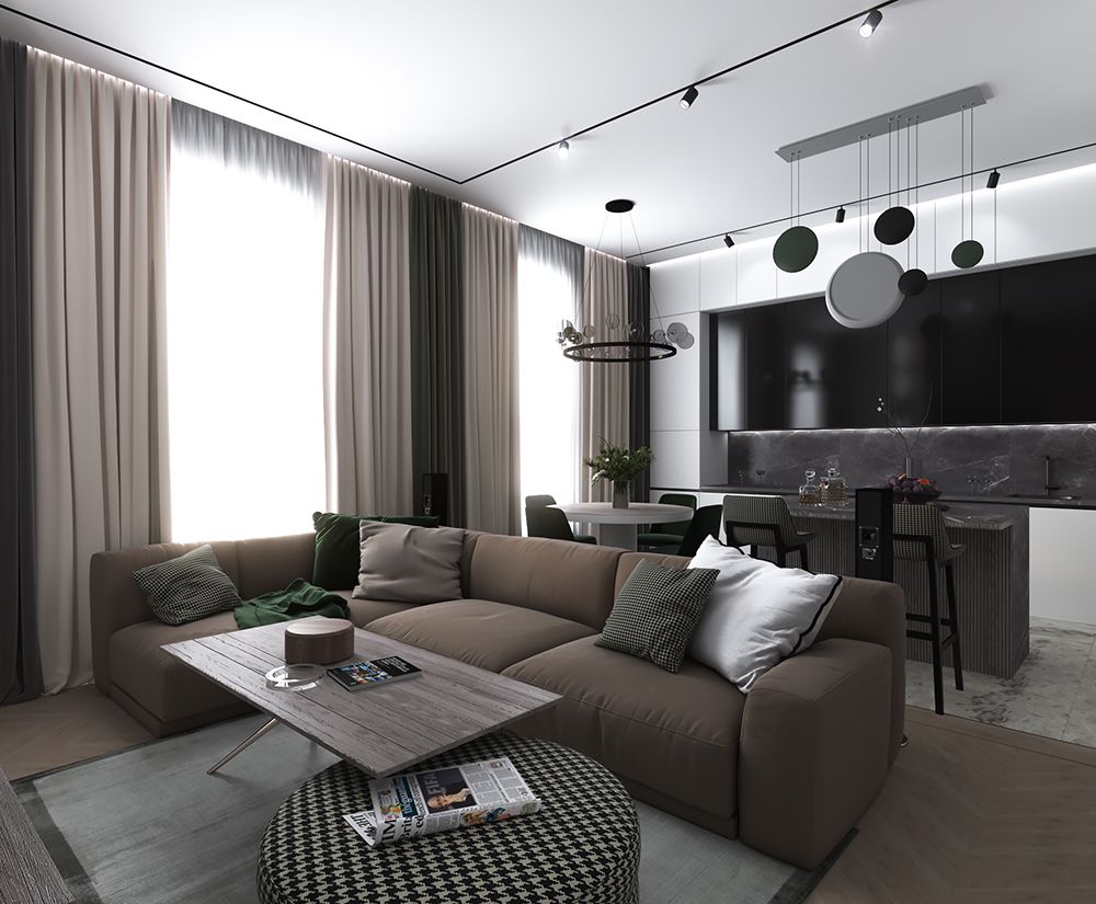 Дизайн-проекты для трехкомнатных квартир площадью 82 кв.м.