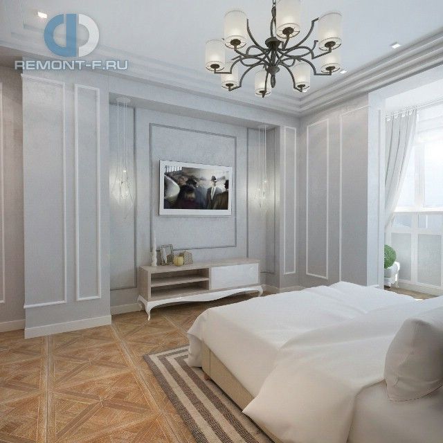 Спальня в стиле дизайна английский по адресу г. Москва, Ломоносовский проспект, д. 25, 2015 года