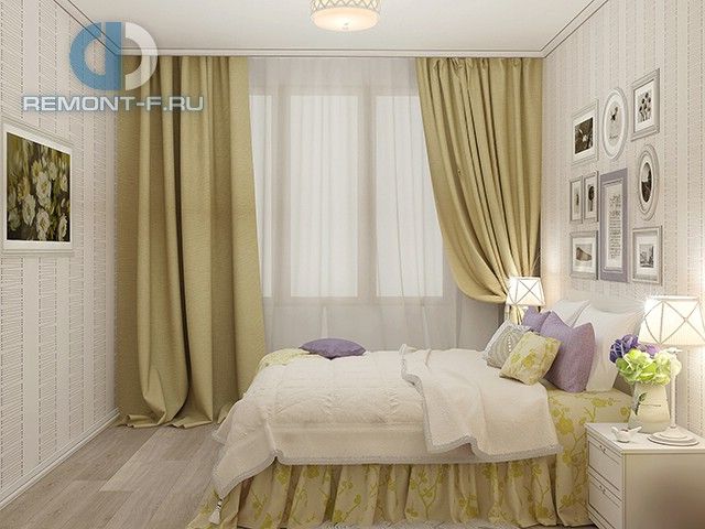 Спальня в стиле дизайна прованс по адресу МО, г. Одинцово, ул. Белорусская, д. 3, 2015 года