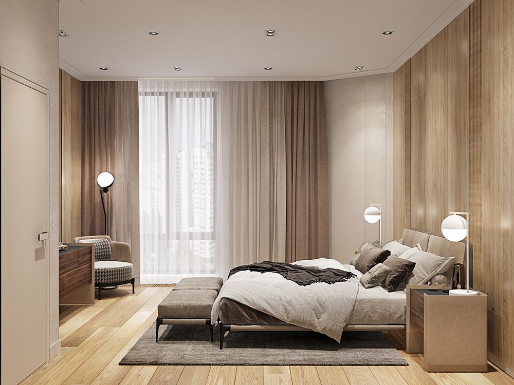 Дизайн спальни 12 кв. м. — 50 фото интерьера