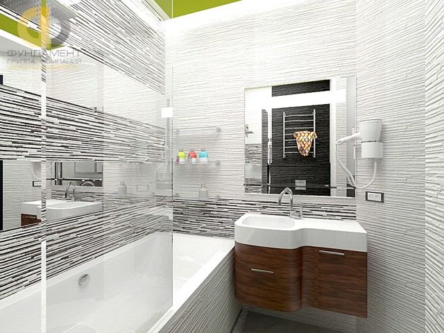 Современные идеи в дизайне ванной комнаты в стиле фьюжн. Фото 2016
