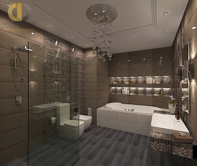 Современные идеи в дизайне стильной ванной комнаты. Фото 2016