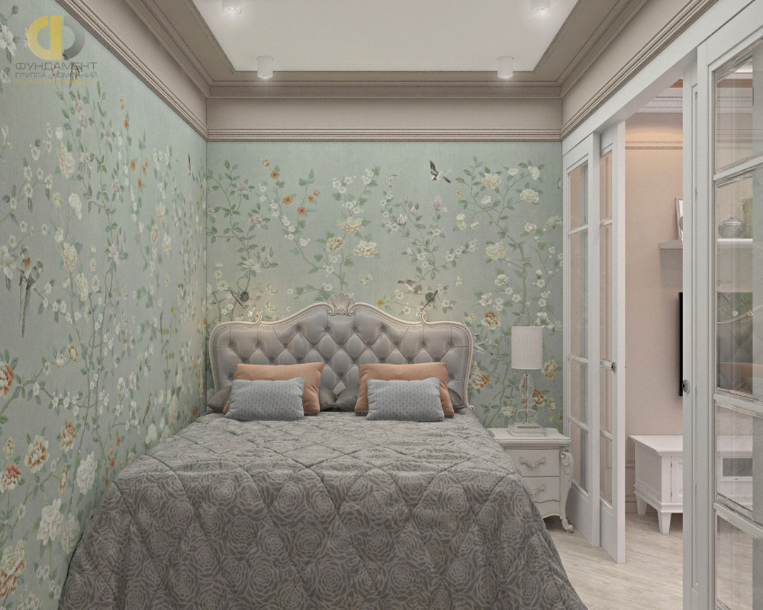 Интерьер спальни в квартире в стиле прованс. Фото 2018