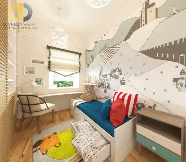 Скандинавский стиль в дизайне деткой комнаты
