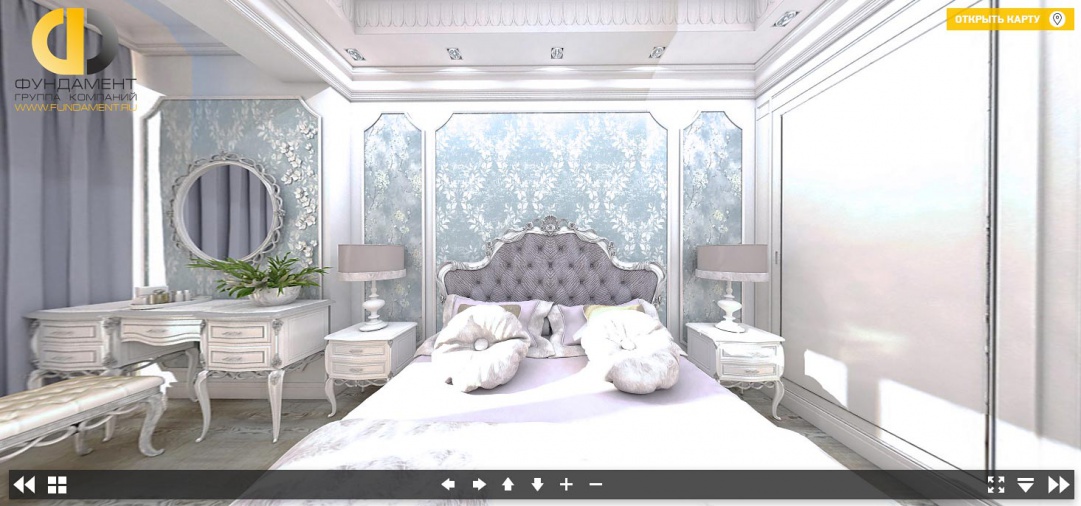 3D-дизайн классической спальни