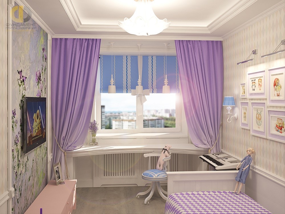 Детская комната для девочки 12 лет. Фото 2018