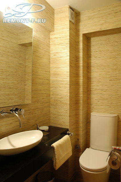 Ремонт ванной комнаты под ключ в японском стиле. Фото интерьера 