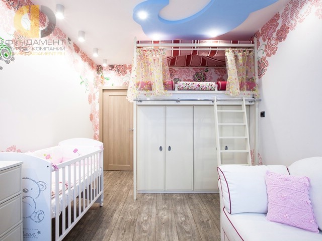 Детская комната для новорожденного в современной квартире