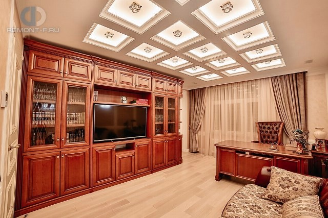 Дизайн кабинета в квартире в классическом стиле. Фото новинок 2016