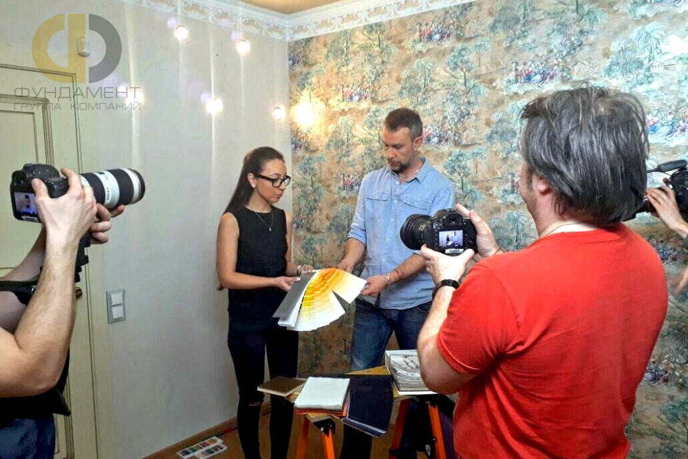 Процесс съемок программы о ремонте в квартире Марии Кравченко