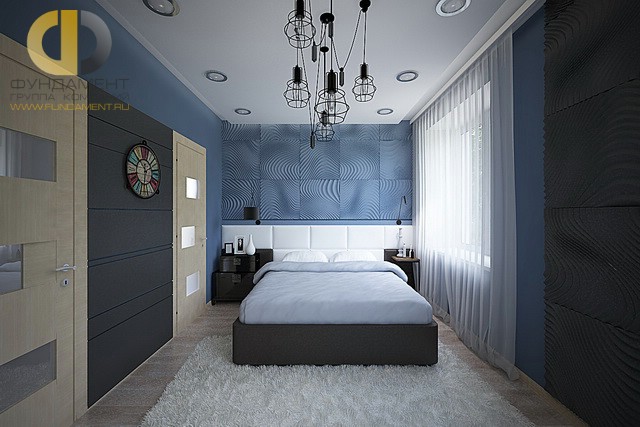 Современный стиль в интерьере спальни. Фото 2016