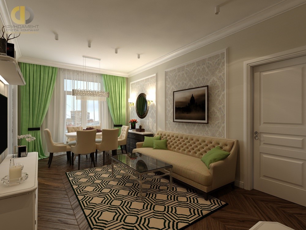 Дизайн гостиной в Москве 2018 года