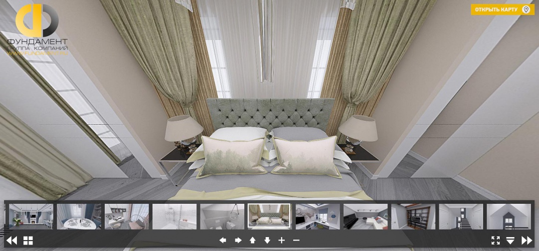 3D-дизайн спальни в доме