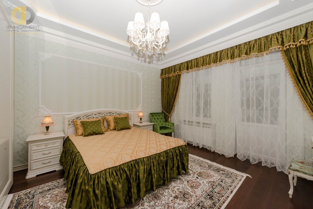 Дизайн элегантной классической спальни в квартире на Профсоюзной