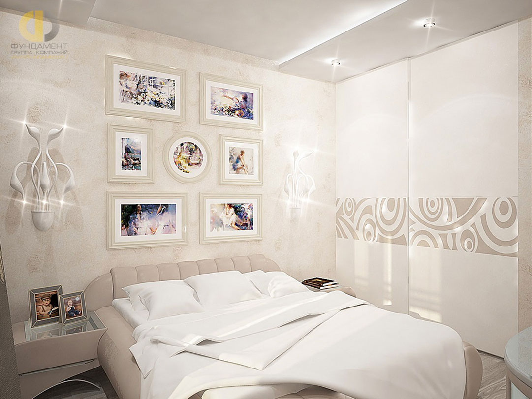 Встроенный гардероб в дизайне спальни